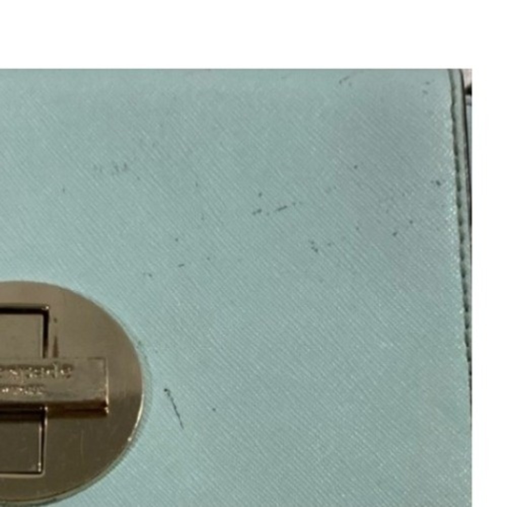 Kate Spade New York Light Blue Saffiano Leather Turnlock Crossbody Bag - Picture 8 of 8
